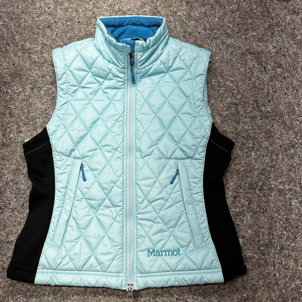 Marmot Women's Quilted Insulated Vest Light Blue Size S